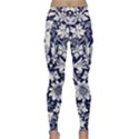 Deep blue flower Classic Yoga Leggings View1