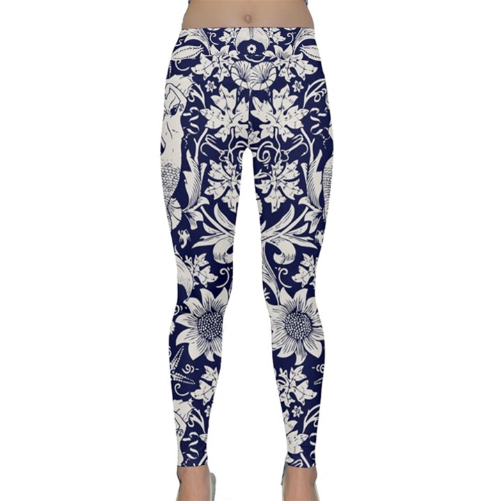 Deep blue flower Classic Yoga Leggings