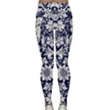 Deep blue flower Classic Yoga Leggings View2