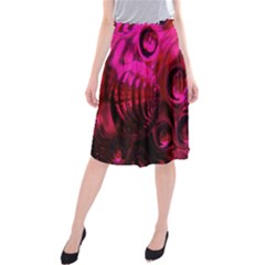 Abstract Bubble Background Midi Beach Skirt by Amaryn4rt