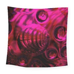 Abstract Bubble Background Square Tapestry (large)