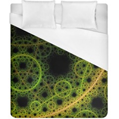 Abstract Circles Yellow Black Duvet Cover (california King Size)