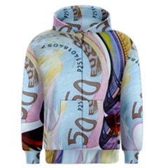 Abstract Currency Background Men s Zipper Hoodie