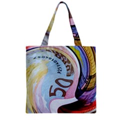 Abstract Currency Background Zipper Grocery Tote Bag by Amaryn4rt