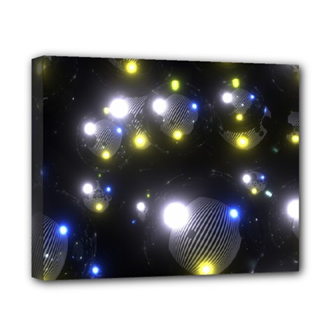 Abstract Dark Spheres Psy Trance Canvas 10  X 8  by Amaryn4rt