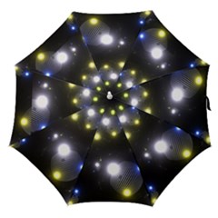 Abstract Dark Spheres Psy Trance Straight Umbrellas