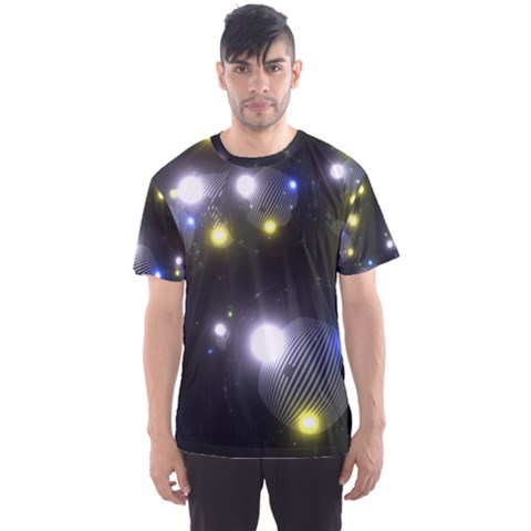 Abstract Dark Spheres Psy Trance Men s Sport Mesh Tee by Amaryn4rt