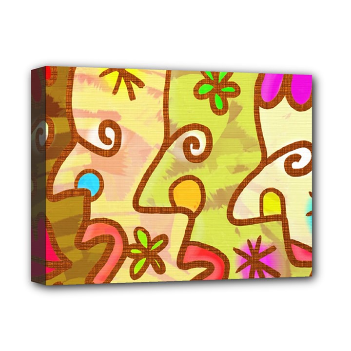 Abstract Faces Abstract Spiral Deluxe Canvas 16  x 12  