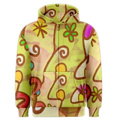 Abstract Faces Abstract Spiral Men s Zipper Hoodie