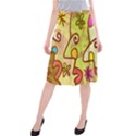 Abstract Faces Abstract Spiral Midi Beach Skirt View1