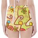 Abstract Faces Abstract Spiral High-Waisted Bikini Bottoms View2