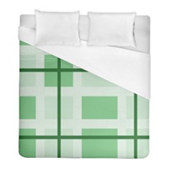 Abstract Green Squares Background Duvet Cover (full/ Double Size) by Amaryn4rt