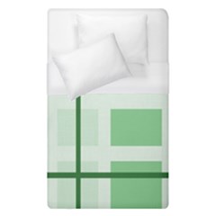 Abstract Green Squares Background Duvet Cover (single Size) by Amaryn4rt