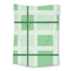 Abstract Green Squares Background Medium Tapestry