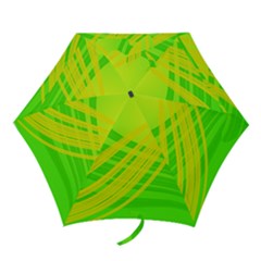 Abstract Green Yellow Background Mini Folding Umbrellas