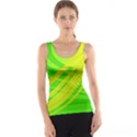 Abstract Green Yellow Background Tank Top View1