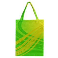 Abstract Green Yellow Background Classic Tote Bag