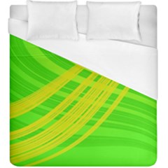 Abstract Green Yellow Background Duvet Cover (king Size)