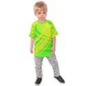 Abstract Green Yellow Background Kids  Raglan Tee View1