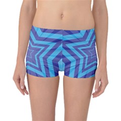 Abstract Starburst Blue Star Boyleg Bikini Bottoms by Amaryn4rt