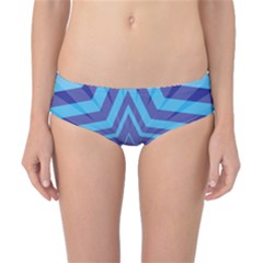 Abstract Starburst Blue Star Classic Bikini Bottoms by Amaryn4rt