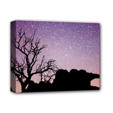 Arches National Park Night Deluxe Canvas 14  X 11  by Amaryn4rt