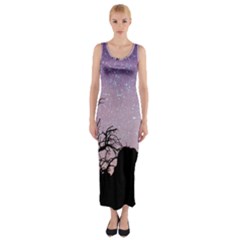 Arches National Park Night Fitted Maxi Dress by Amaryn4rt