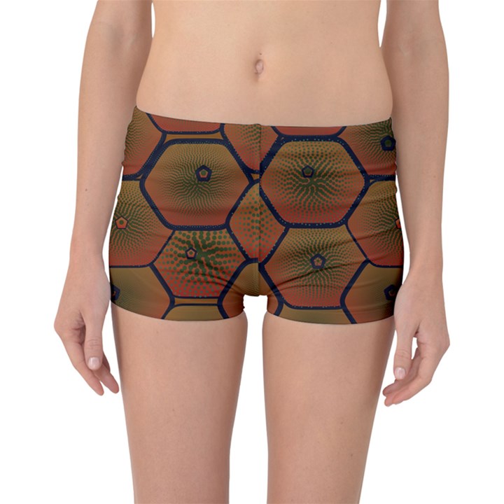 Art Psychedelic Pattern Boyleg Bikini Bottoms