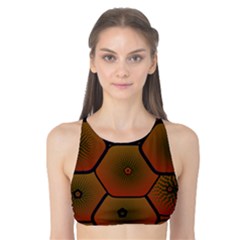 Art Psychedelic Pattern Tank Bikini Top