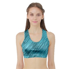 Banner Header Sports Bra With Border