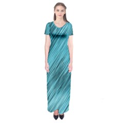 Banner Header Short Sleeve Maxi Dress