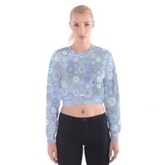 Bee Hive Background Women s Cropped Sweatshirt by Amaryn4rt