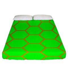 Bee Hive Texture Fitted Sheet (california King Size)