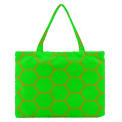 Bee Hive Texture Medium Zipper Tote Bag