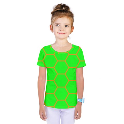 Bee Hive Texture Kids  One Piece Tee by Amaryn4rt