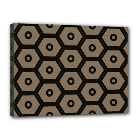 Black Bee Hive Texture Canvas 16  X 12  by Amaryn4rt