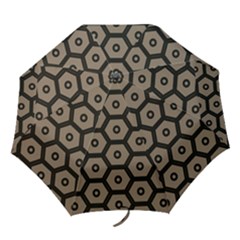 Black Bee Hive Texture Folding Umbrellas