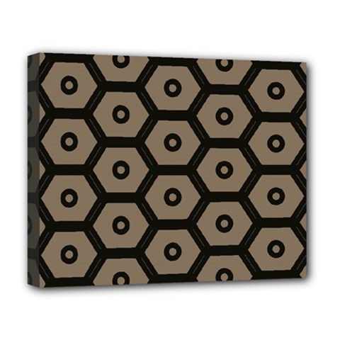 Black Bee Hive Texture Deluxe Canvas 20  X 16  