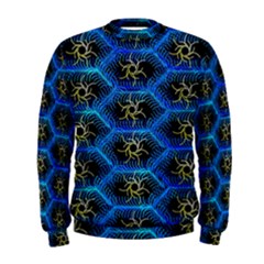 Blue Bee Hive Men s Sweatshirt