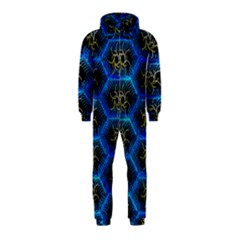 Blue Bee Hive Hooded Jumpsuit (kids)