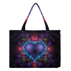 Blue Heart Medium Tote Bag by Amaryn4rt