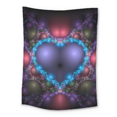 Blue Heart Medium Tapestry