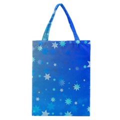 Blue Hot Pattern Blue Star Background Classic Tote Bag by Amaryn4rt