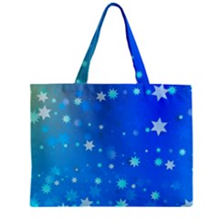 Blue Hot Pattern Blue Star Background Zipper Mini Tote Bag