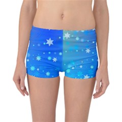 Blue Hot Pattern Blue Star Background Reversible Bikini Bottoms