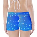 Blue Hot Pattern Blue Star Background Boyleg Bikini Wrap Bottoms View2