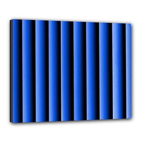 Blue Lines Background Canvas 20  X 16 