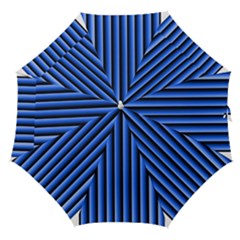 Blue Lines Background Straight Umbrellas