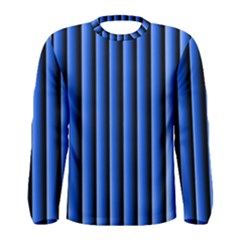 Blue Lines Background Men s Long Sleeve Tee