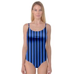 Blue Lines Background Camisole Leotard 